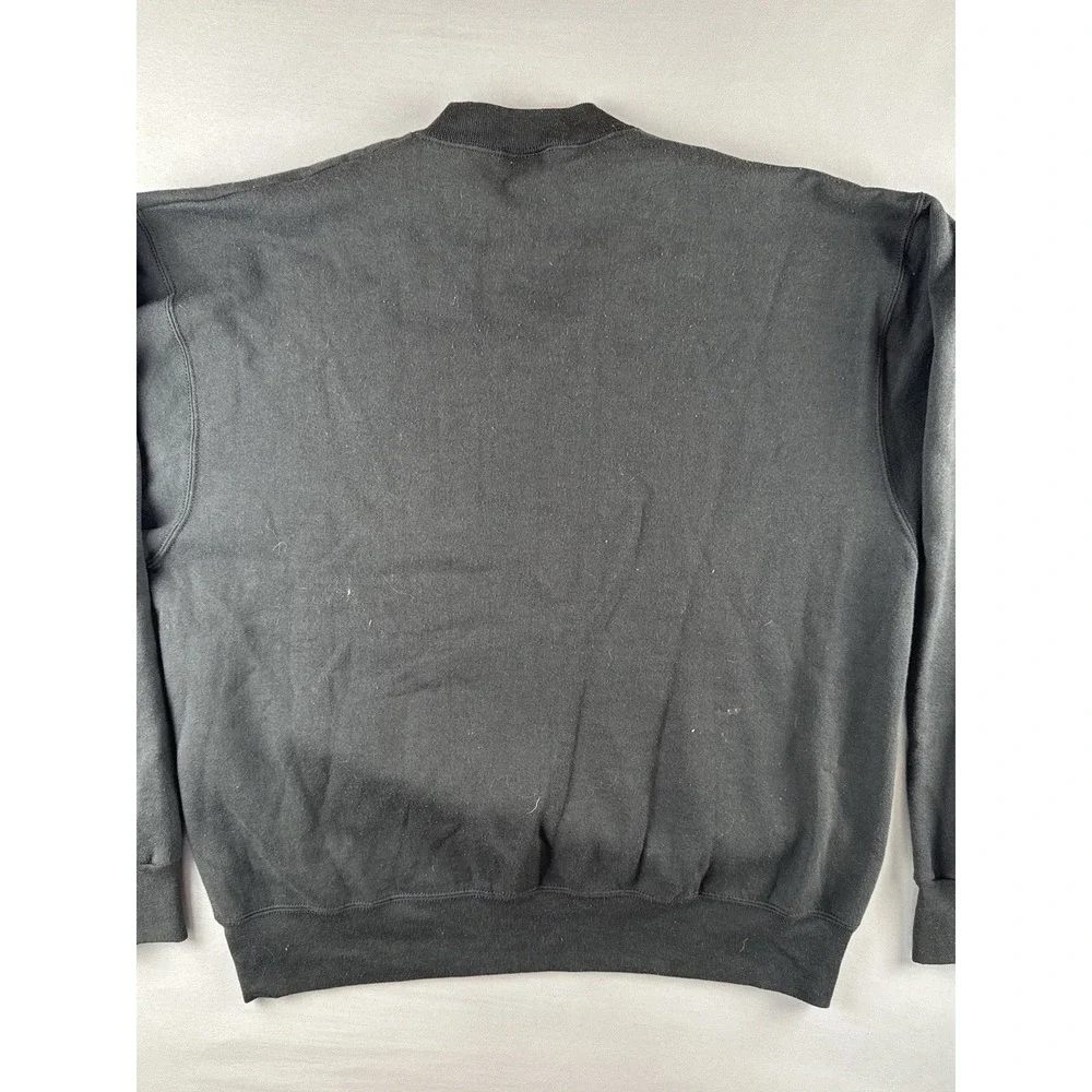 Vintage 90s Bear Sweatshirt USA Made Fruit Of The Loom Black XL Nature